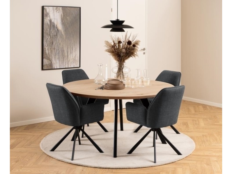 Krzesło Glenda szare ciemne Basel 19 - ACTONA